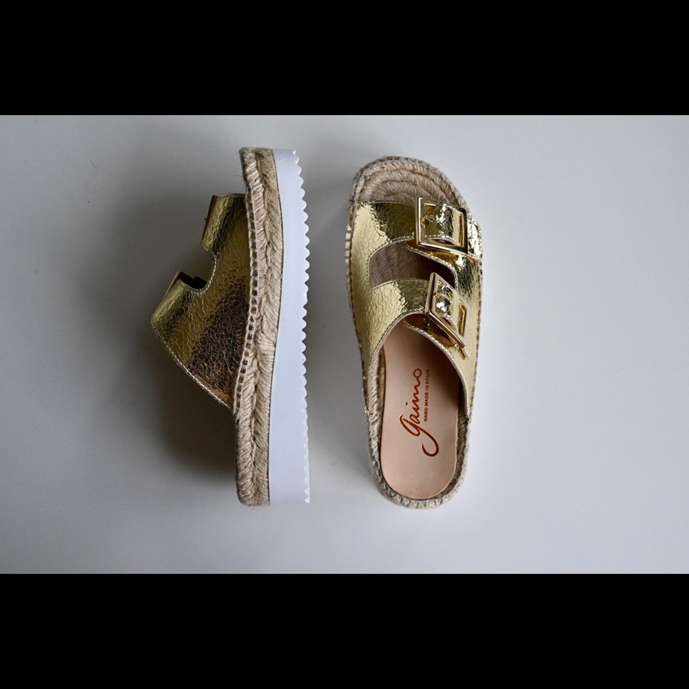 Gaimo Espadrilles Gold Zodiac Sandals